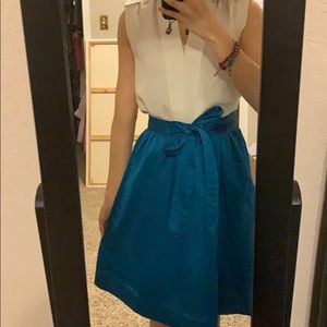 blue skirt